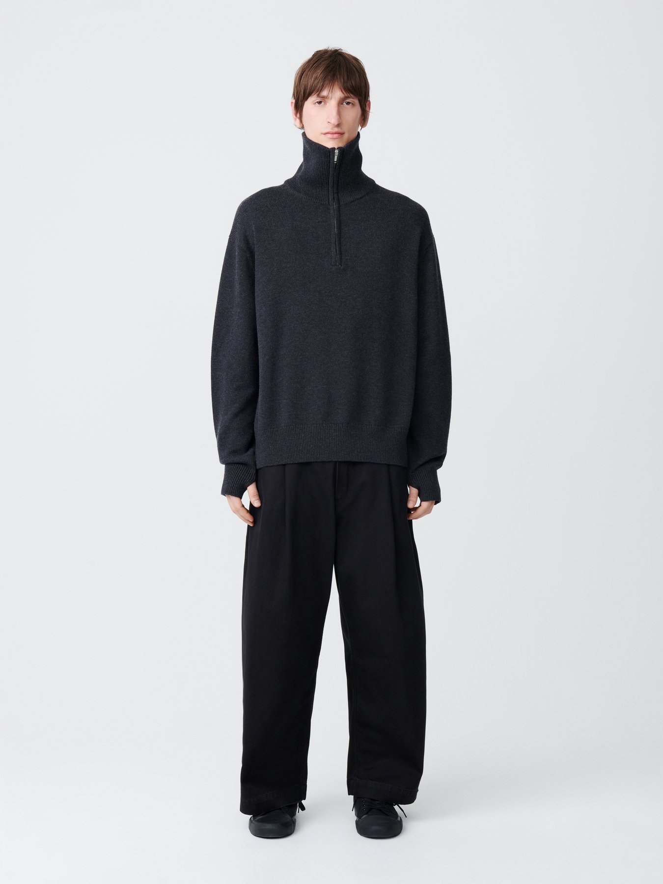 STUDIO NICHOLSON PAOLO DENIM PANT スタジオニコルソン パンツ ジーンズ・デニムパンツ ブラック【送料無料】