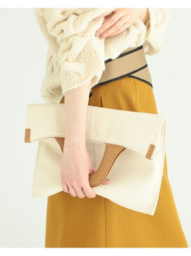 【SALE/50%OFF】Ray BEAMS RBS / キャンバス スクエア トートバッグ ビームス ウイメン バッグ バッグその他 ブラウン ホワイト【送料無料】