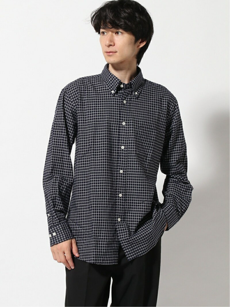 Graph Check Buttondown Shirt EN91512: Navy