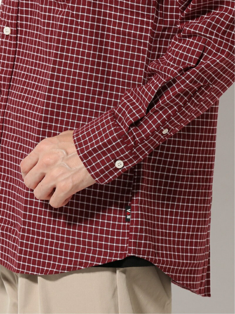 Graph Check Buttondown Shirt EN91512: Burgundy