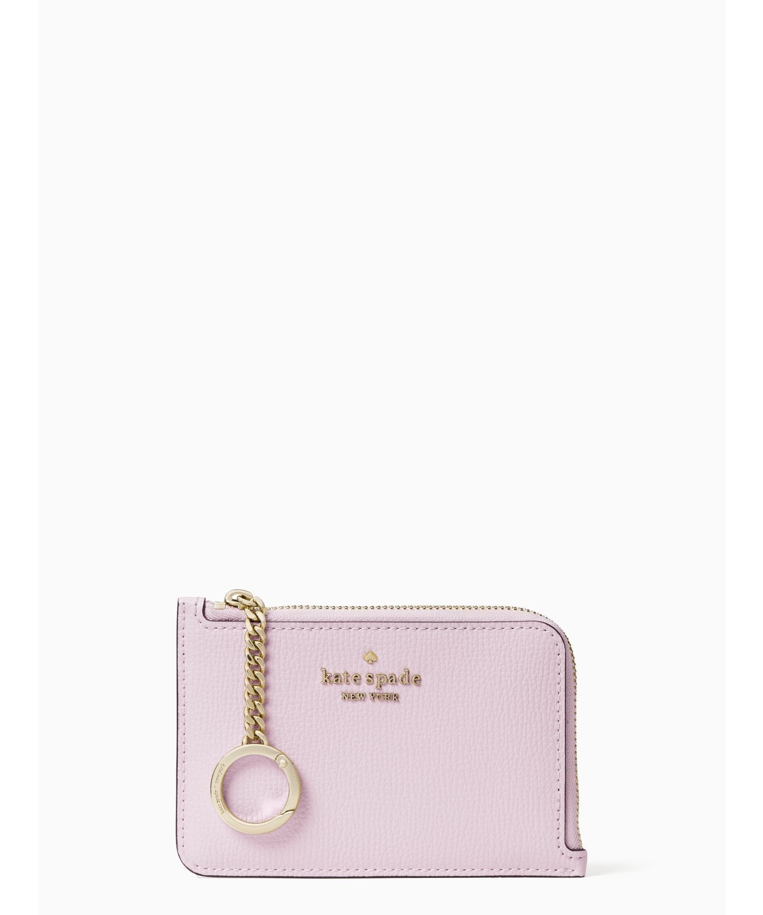 【SALE／55%OFF】kate spade new york ダーシー ミディアム L-ジップ カード ホルダー ケイトスペードニューヨーク 財布・ポーチ・ケース 名刺入れ・カードケース パープル【送料無料】のサムネイル
