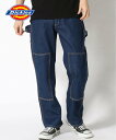 ディッキーズ Dickies DICKIES/(M)DOUBLE KNEE DENIM UTILITY PAINTER'S PANTS ハンドサイン パンツ ジーンズ・デニムパンツ ネイビー ブルー ブラック【送料無料】