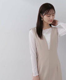 PROPORTION BODY DRESSING クルーネックシアーカットソー プロポーションボディドレッシング トップス カットソー・Tシャツ ホワイト ブラック【送料無料】