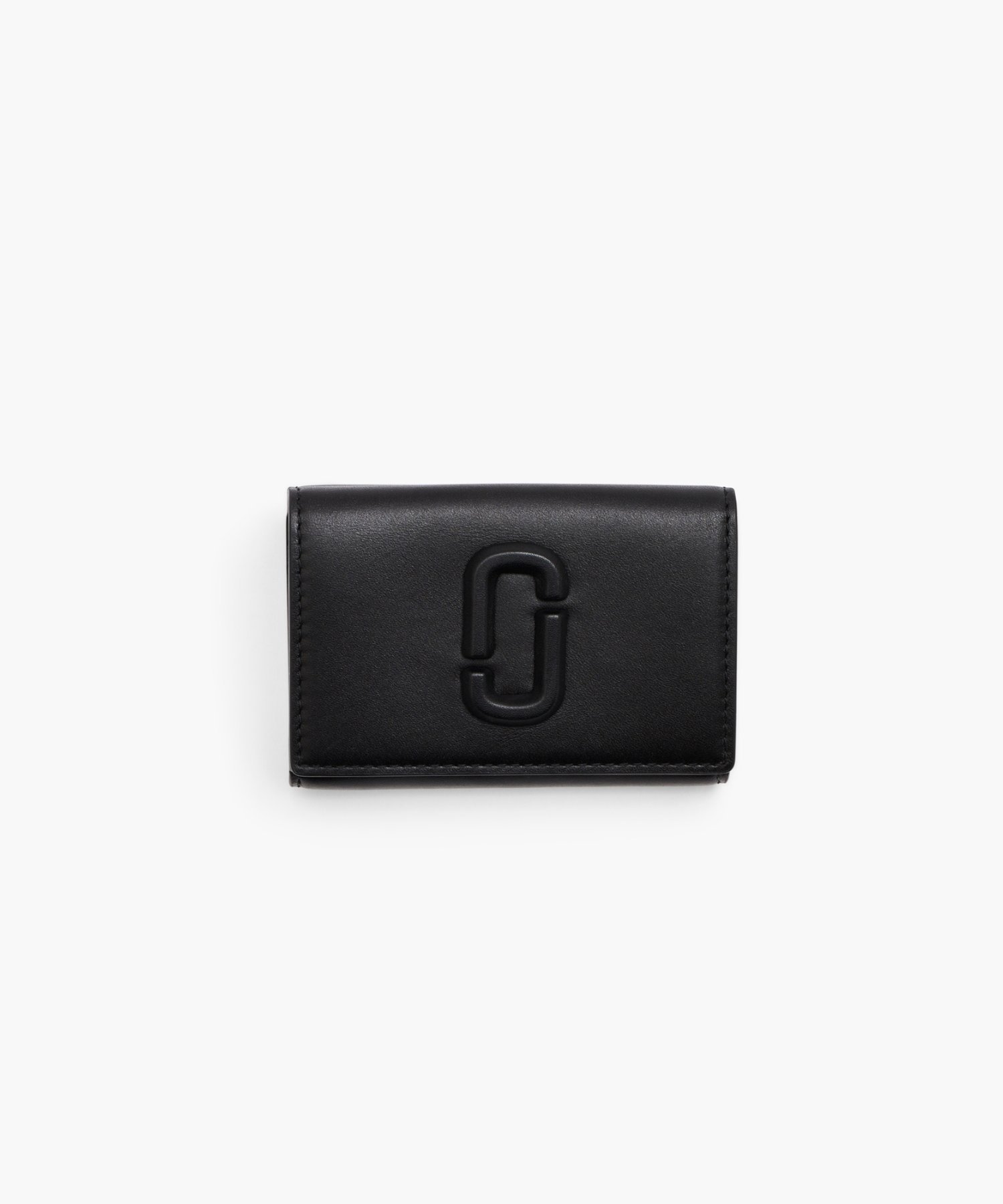 MARC JACOBS 【公式】THE LEATHER COVERED J MARC TRIFOLD WALLET/ザ レザー カバード Jマーク トライフォールド ウォレット 三つ折り財布 マーク ジェイコブス 財布・ポーチ・ケース 財布 ブラック【送料無料】