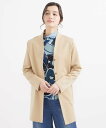 GIANNI LO GIUDICE(小さいサイズ) ソフトストレッチダンボールカーディガン メゾンドゥサンク トップス カーディガン ベージュ カーキグリーン ...