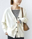 【SALE/40%OFF】SHIPS WOMEN 〈手洗い可能〉7G ウール カシミヤ Vネック カーディガン 24AW シップス トップス カーディガン ホワ...