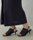 【SALE/37%OFF】COMME CA ISM スクエアトゥ メッシュサンダル コムサイズム シューズ・靴 サンダル ブラック【送料無料】