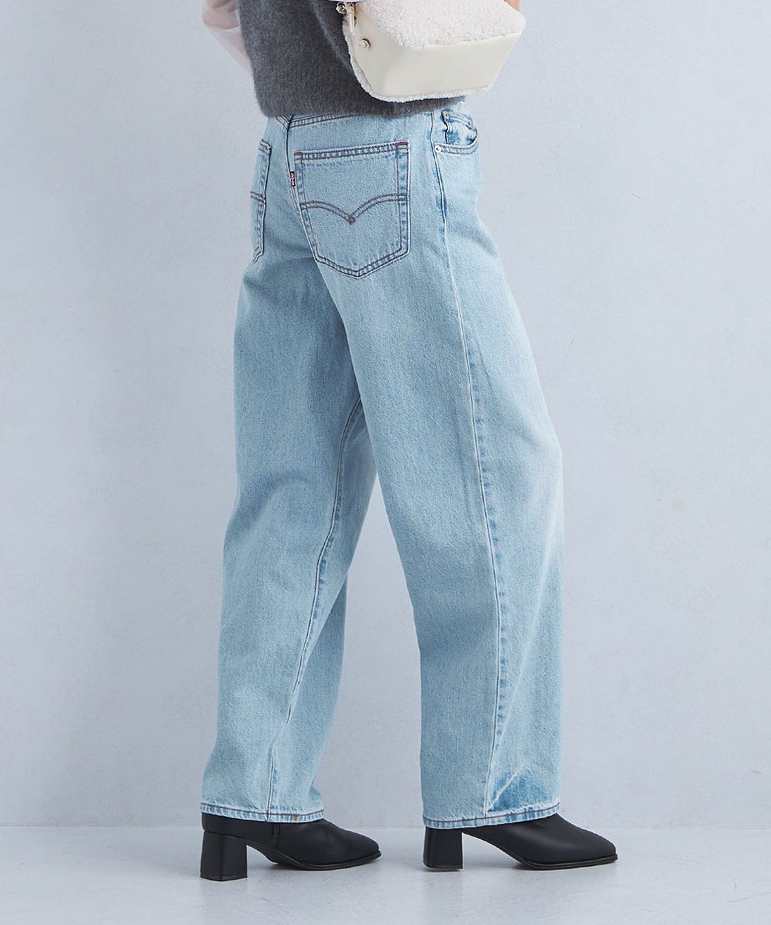 UNITED ARROWS green label relaxing 【国内EXCLUSIVE】＜Levi's(R)＞BAGGY DAD バギー ダッド ワイド デニム パンツ ユナイテッドアローズ グリーンレーベルリラクシング パンツ ジーンズ・デニムパンツ ブルー【送料無料】のサムネイル