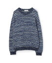 TOMORROWLAND MEN TOMORROWLAND tricot コットン マルチカラー クルーネックニット トゥモローランド トップス ニット ブラウ...