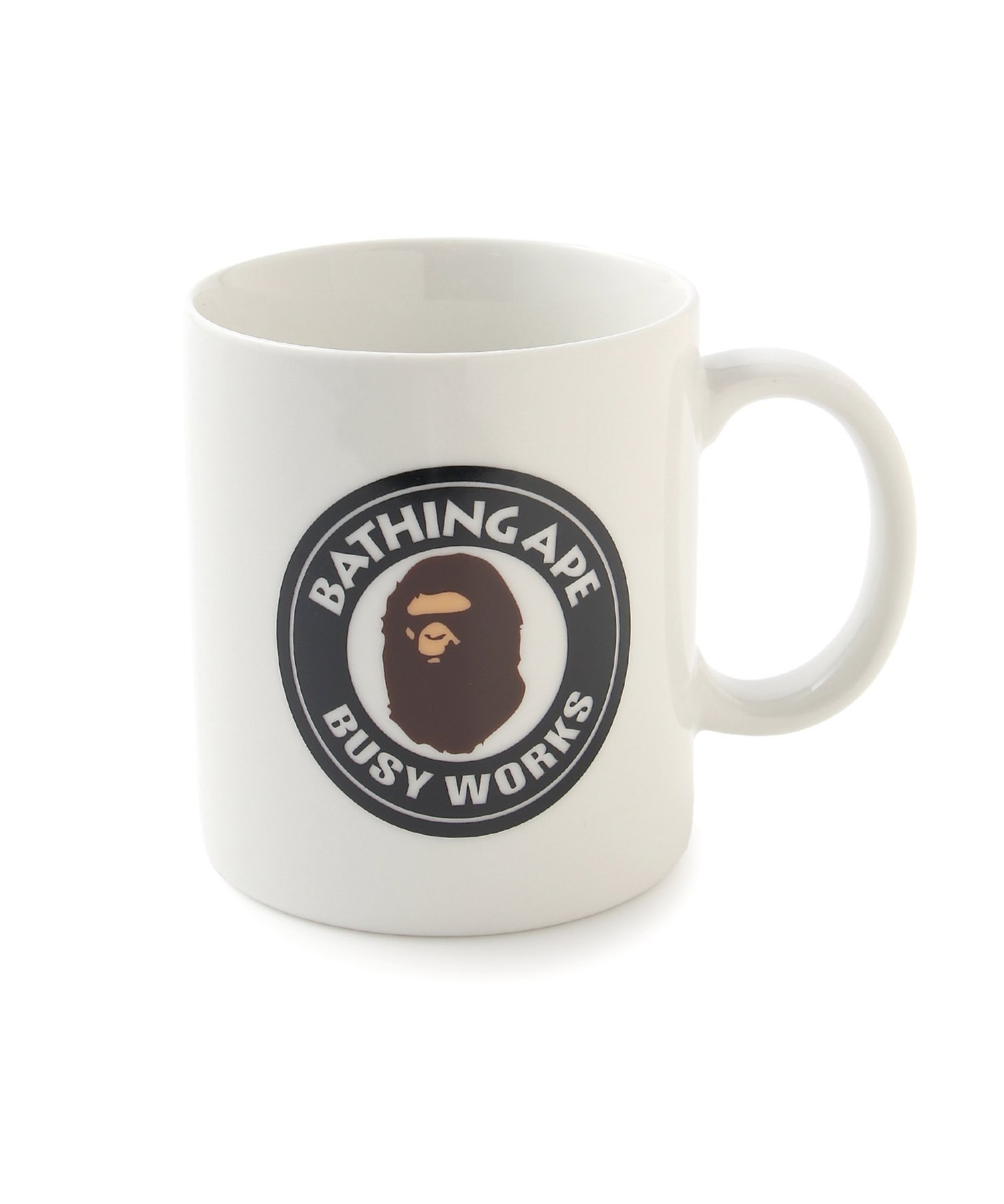 A BATHING APE BUSY WORKS MUG ア ベイシング エイプ 食器・調理器具・キッチン用品 グラス・マグカップ・タンブラー ブラック レッド