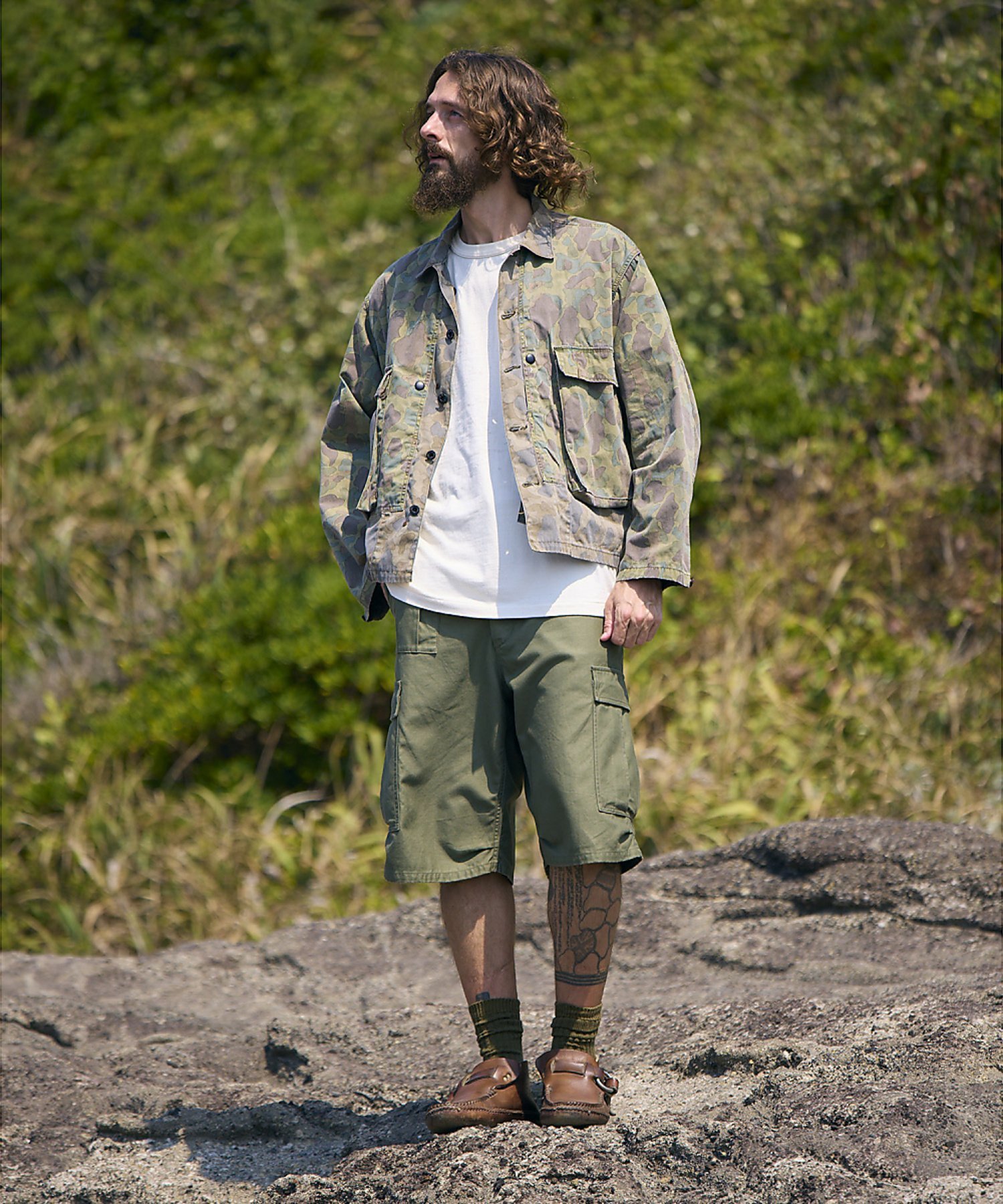 Nigel Cabourn 【公式】ナイジェル・ケーボン / MAN / アーミーカーゴショーツ ナイジェル・ケーボン パンツ その他のパンツ カーキグリーン【送料無料】