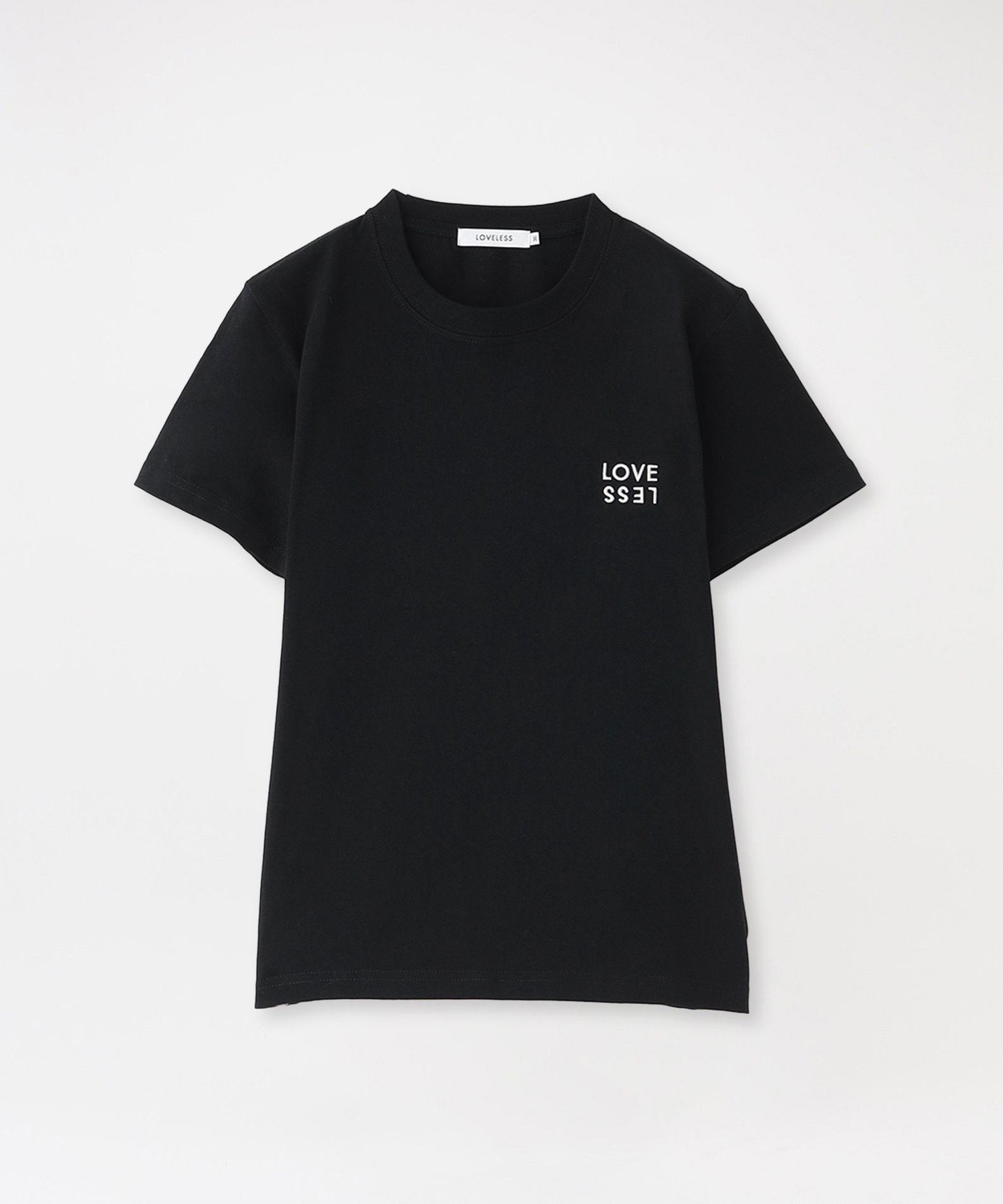 LOVELESS LVLSエンブロイダリーTシャツ ラブレス トップス カットソー・Tシャツ ホワイト ブラック