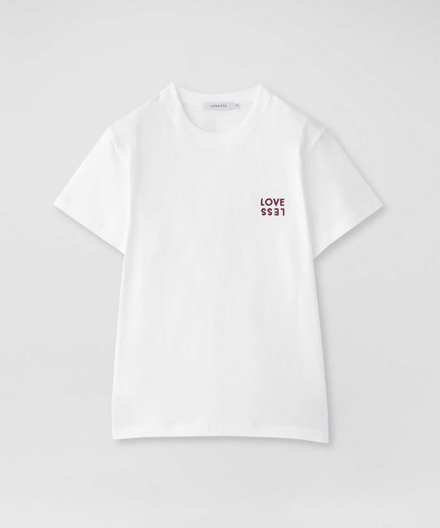 LOVELESS LVLSエンブロイダリーTシャツ ラブレス トップス カットソー・Tシャツ ホワイト ブラック