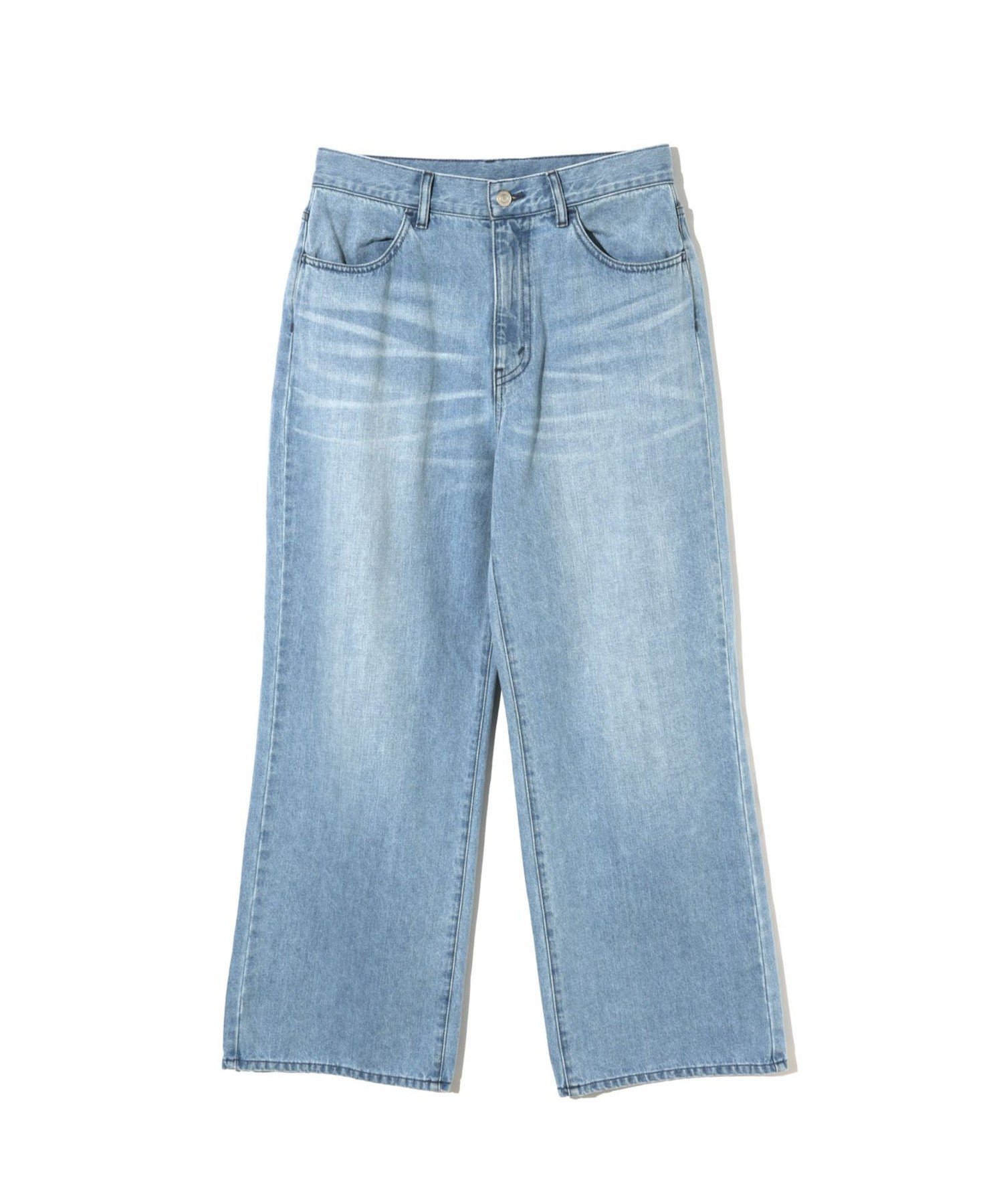 MIDIUMISOLID MIDIUMISOLID for Ladies イージーデニム マーコート パンツ ジーンズ・デニムパンツ ブルー