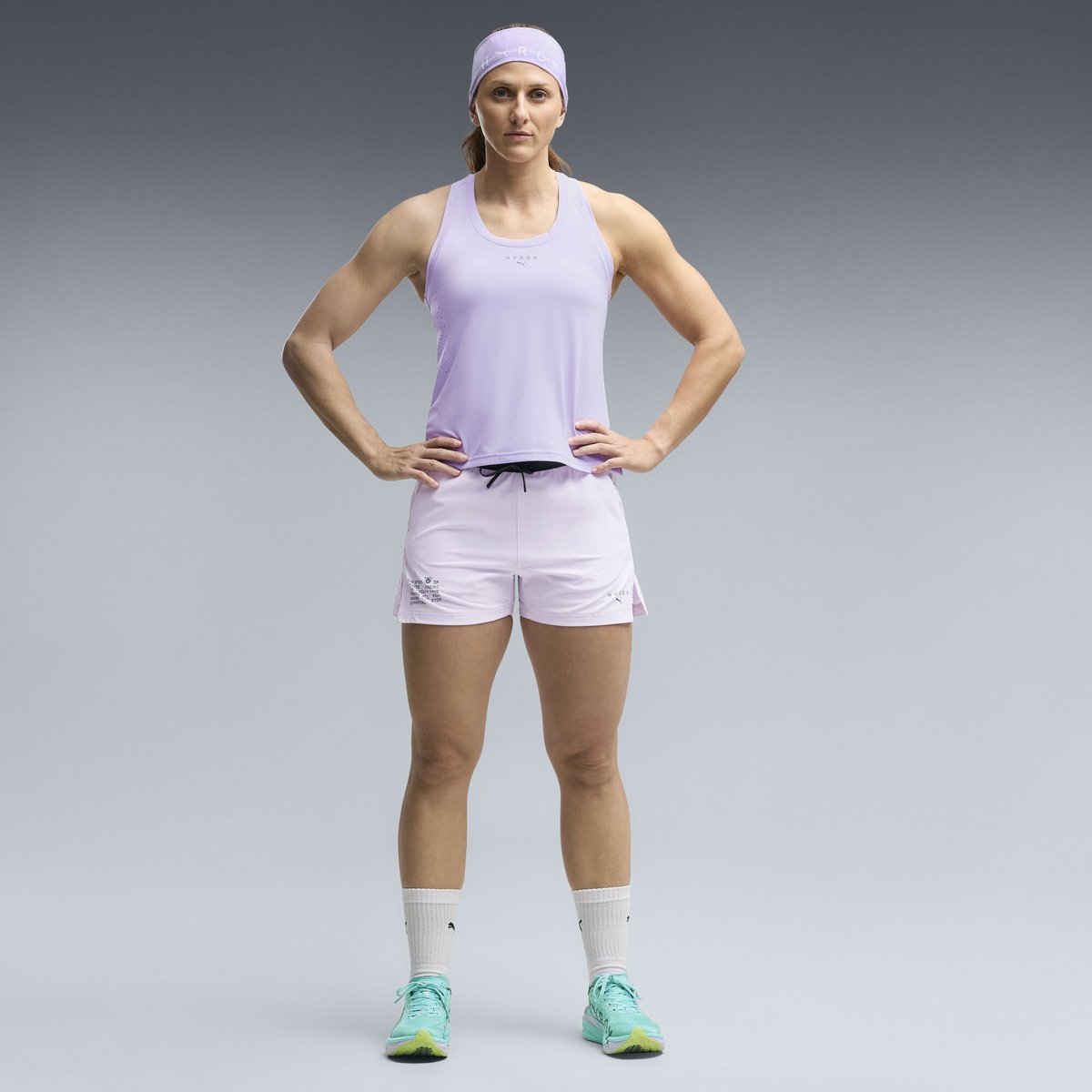 ウィメンズ トレーニング PUMA x HYROX PWRMODE タンク W PUMA X HYROX PWRMODE TANK プーマ トップス ノースリーブ・タンクトップ グレー