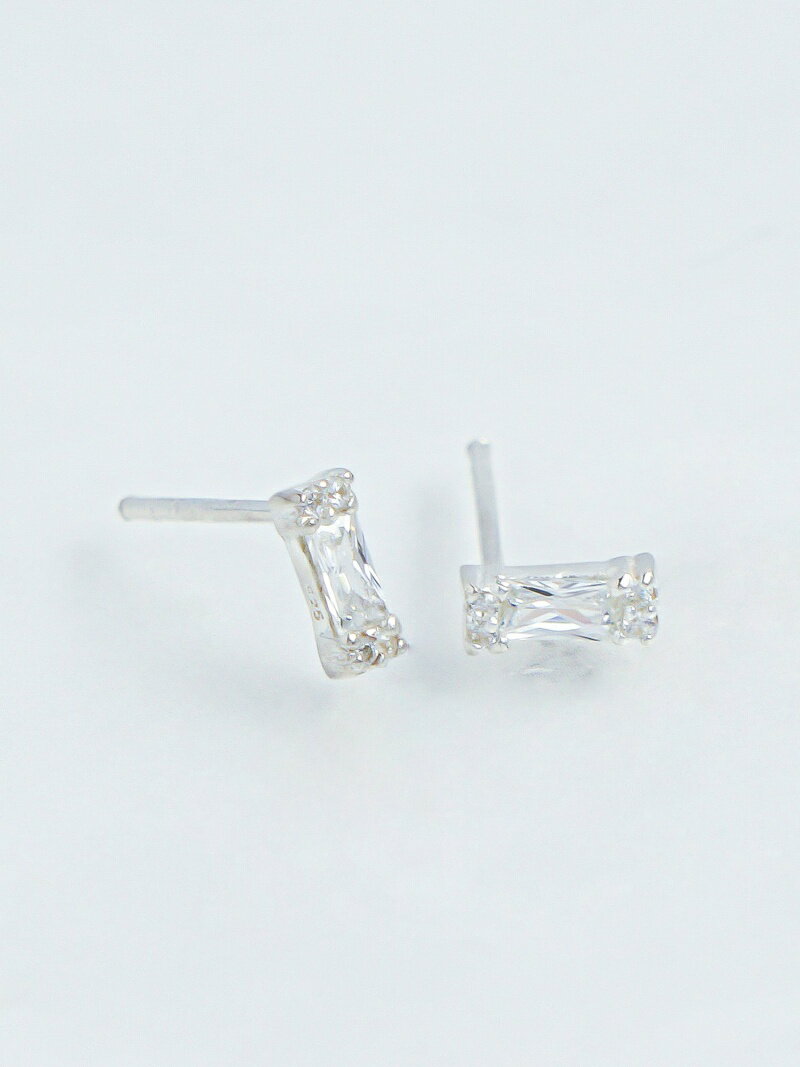 KU-CROISSANT KU-CROISSANT/(W)【CHOKAS】シルバー925 キュービックジルコニア プチピアス クークロワッサン アクセサリー・腕時計 ピアス シルバー【送料無料】