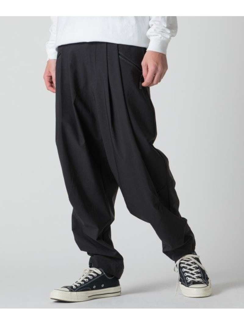rehacer Zippers Volume Tuck Pants レアセル パンツ その他のパンツ ブラック グレー