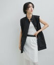 アダムエロペ 服 レディース 【SALE／40%OFF】ADAM ET ROPE' FEMME 【サステナブル】シャツベスト アダムエロペ トップス シャツ・ブラウス ブラック ホワイト【送料無料】