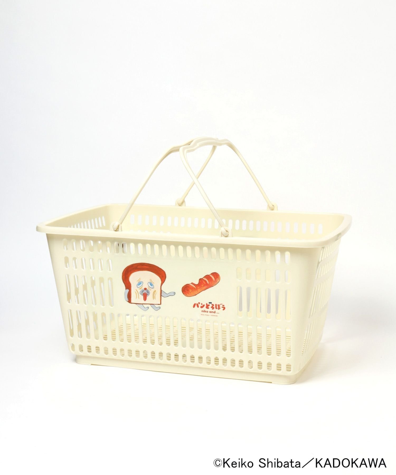 niko and... 【パンどろぼう】コラボ レジカゴ ニコアンド インテリア・生活雑貨 その他のインテリア・生活雑貨 ホワイト オレンジのサムネイル