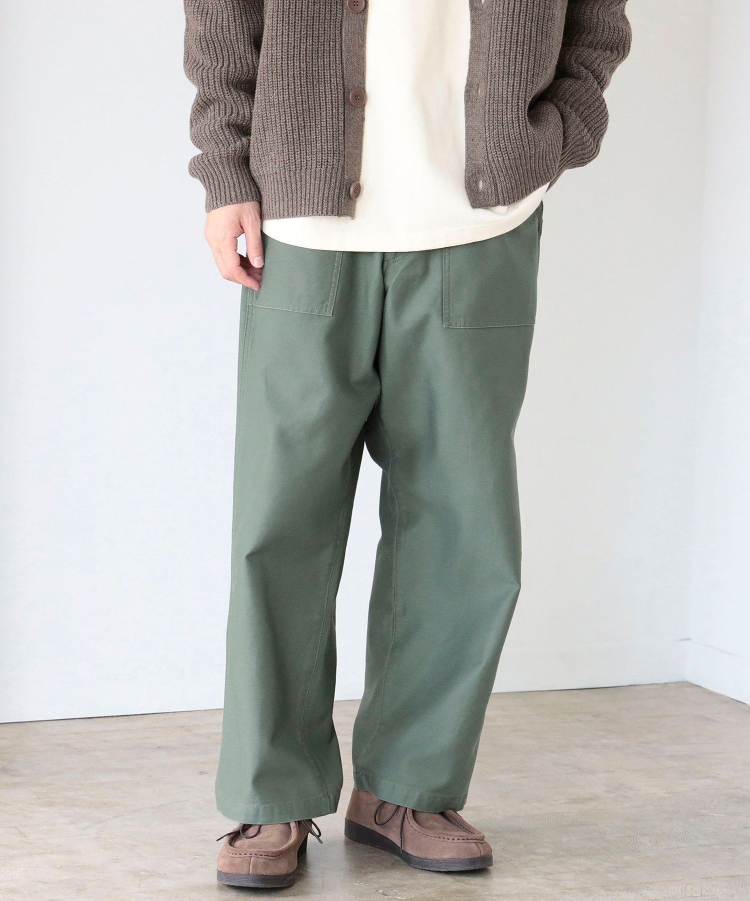 【SALE／60%OFF】B:MING by BEAMS GUNG HO x B:MING by BEAMS / 別注 4POCKET WIDE FATIGUE TROUSER ビームス アウトレット パンツ その他のパンツ カーキ ブラック【送料無料】