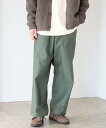 【SALE／50%OFF】B:MING by BEAMS GUNG HO x B:MING by BEAMS / 別注 4POCKET WIDE FATIGUE TROUSER ビームス アウトレット パンツ その他のパンツ カーキ ブラック【送料無料】