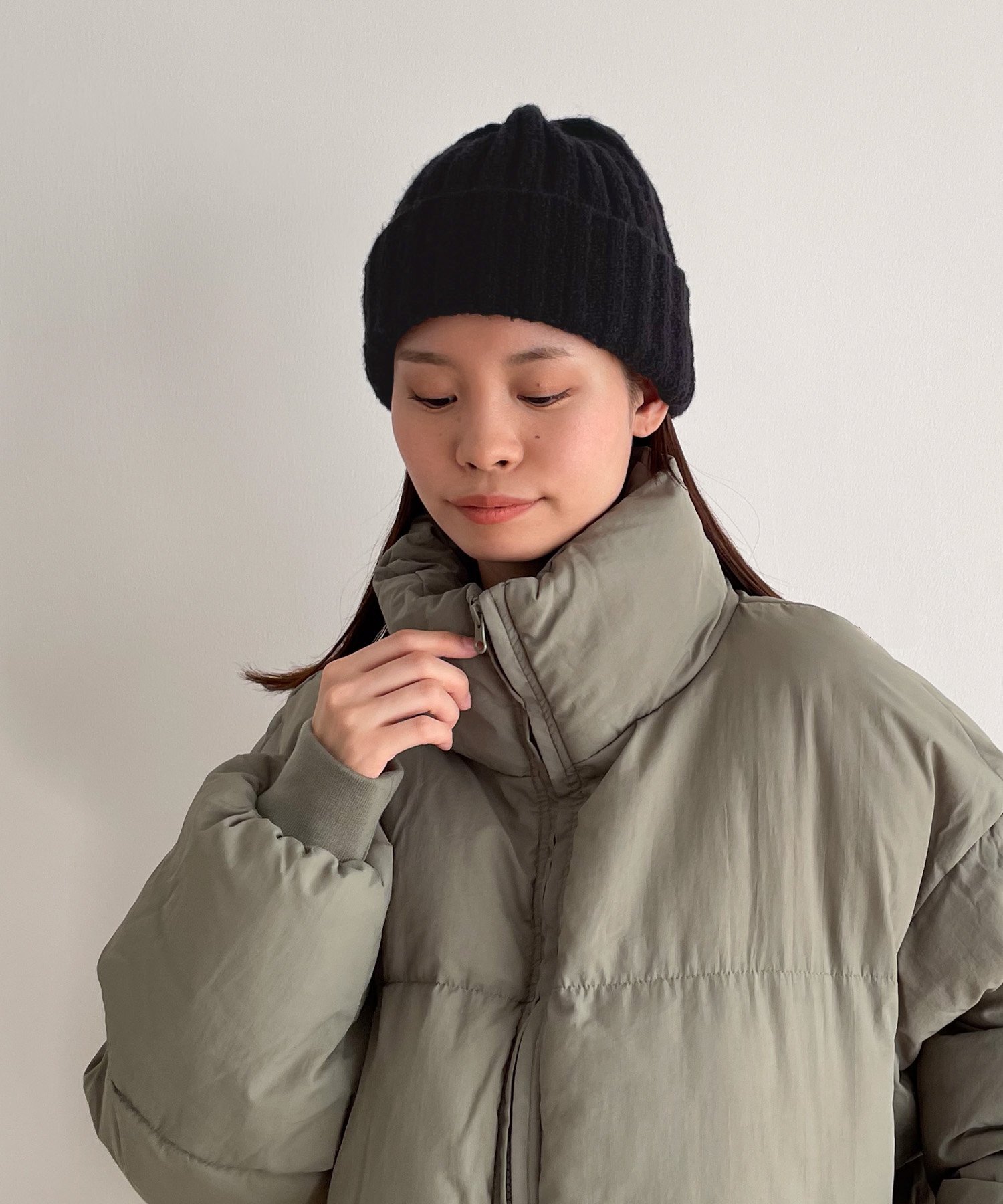 El mar 【ユニセックス】El mar(エルマール)リブニットCAP キャナルジーン 帽子 ニット帽・ビーニー ネイビー ベージュ グレー ブラックのサムネイル