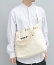YAKPAK YAKPAK ヤックパック 2WAY キャンバス ショルダー トートバッグ エー.エム.エス. バッグ トートバッグ ホワイト