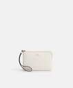 【SALE/62%OFF】COACH OUTLET 【公式】コーナー ジップ リストレット コーチ アウトレット 財布・ポーチ・ケース ポーチ ホワイト【送料無...