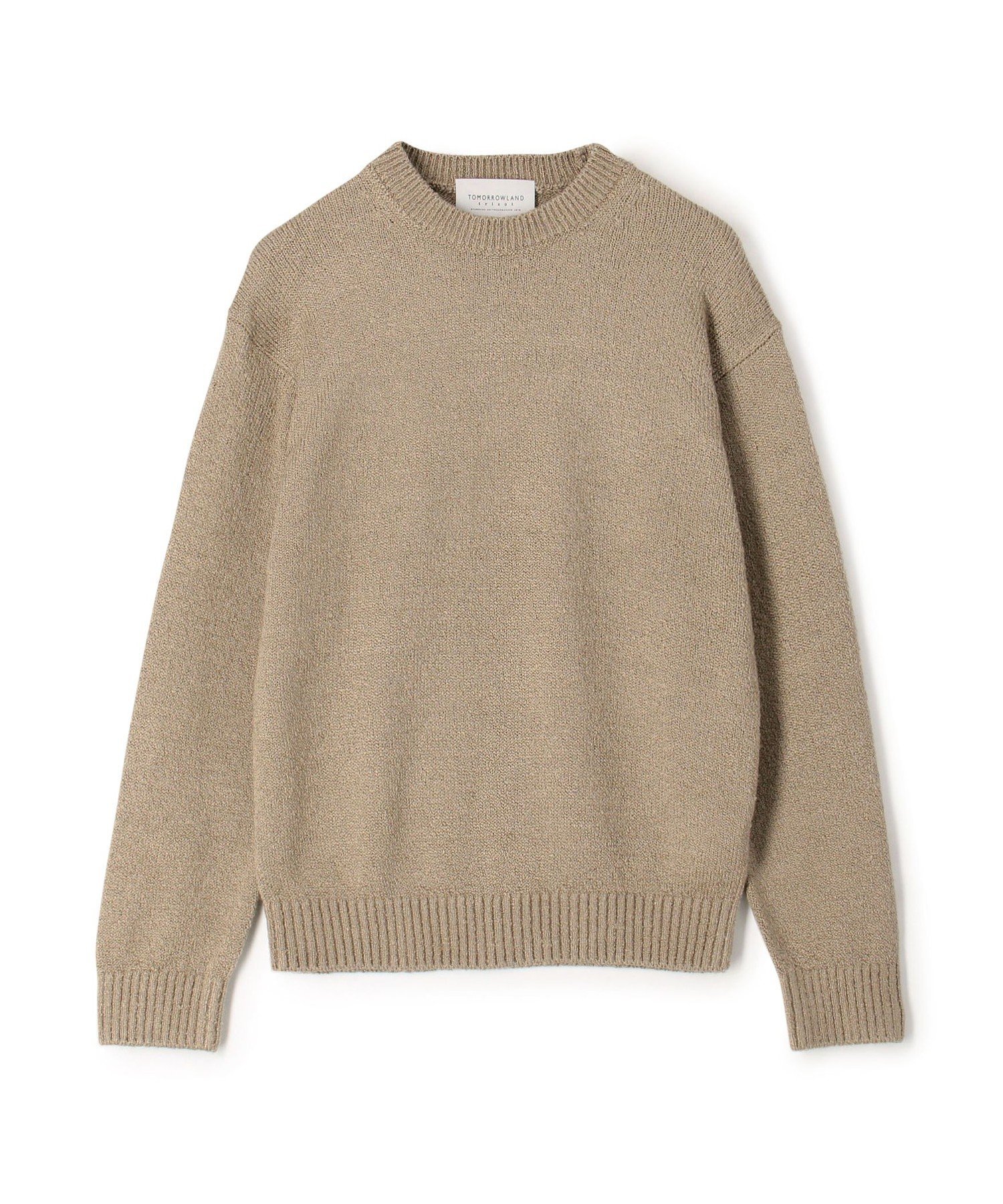 【SALE/30%OFF】TOMORROWLAND MEN TOMORROWLAND tricot シルク クルーネックニット トゥモローランド トップス ニット ベージュ【送料無料】