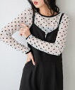 【SALE/36%OFF】La-gemme 前後2way パイピング シアートップス ラジュール トップス その他のトップス ブラック ベージュ ホワイト
