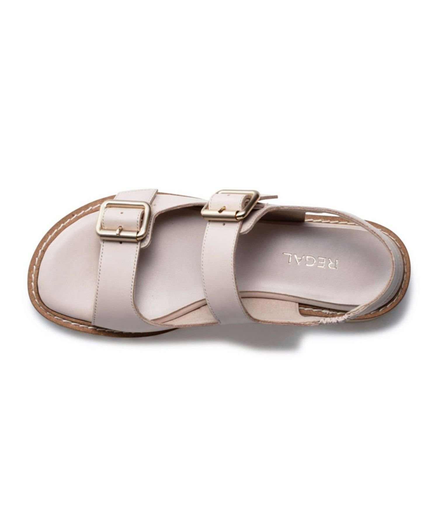 【SALE／30%OFF】REGAL リーガル F28R ダブルバックルサンダル アイボリー サンダル リーガル フットコミュニティー シューズ・靴 サンダル ホワイト ベージュ【送料無料】
