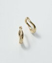 【SALE/1%OFF】GOLDY GOLDY/カーヴィー フープ ワンタッチ イヤリング 2240503 セットアップセブン アクセサリー・腕時計 イヤリング・イヤーカフ