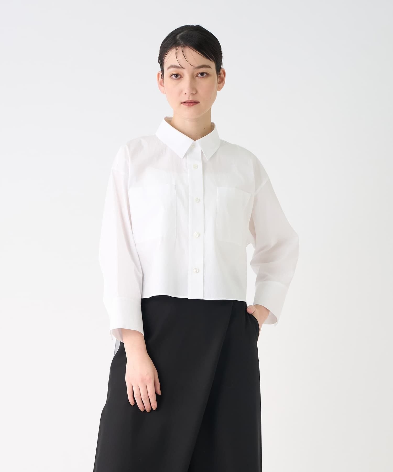 【SALE／50%OFF】LANVIN COLLECTION テールコートデザインシャツ ランバン コレクション トップス シャツ・ブラウス ホワイト【送料無料】
