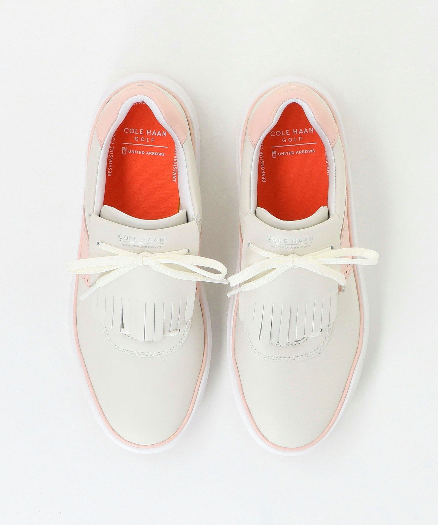 UNITED ARROWS GOLF 【別注】＜COLE HAAN * UNITED ARROWS＞ウィメンズ GRANDPRO AM KILT/スパイクレス ゴルフシューズ ユナイテッドアローズ シューズ・靴 スニーカー ピンク【送料無料】
