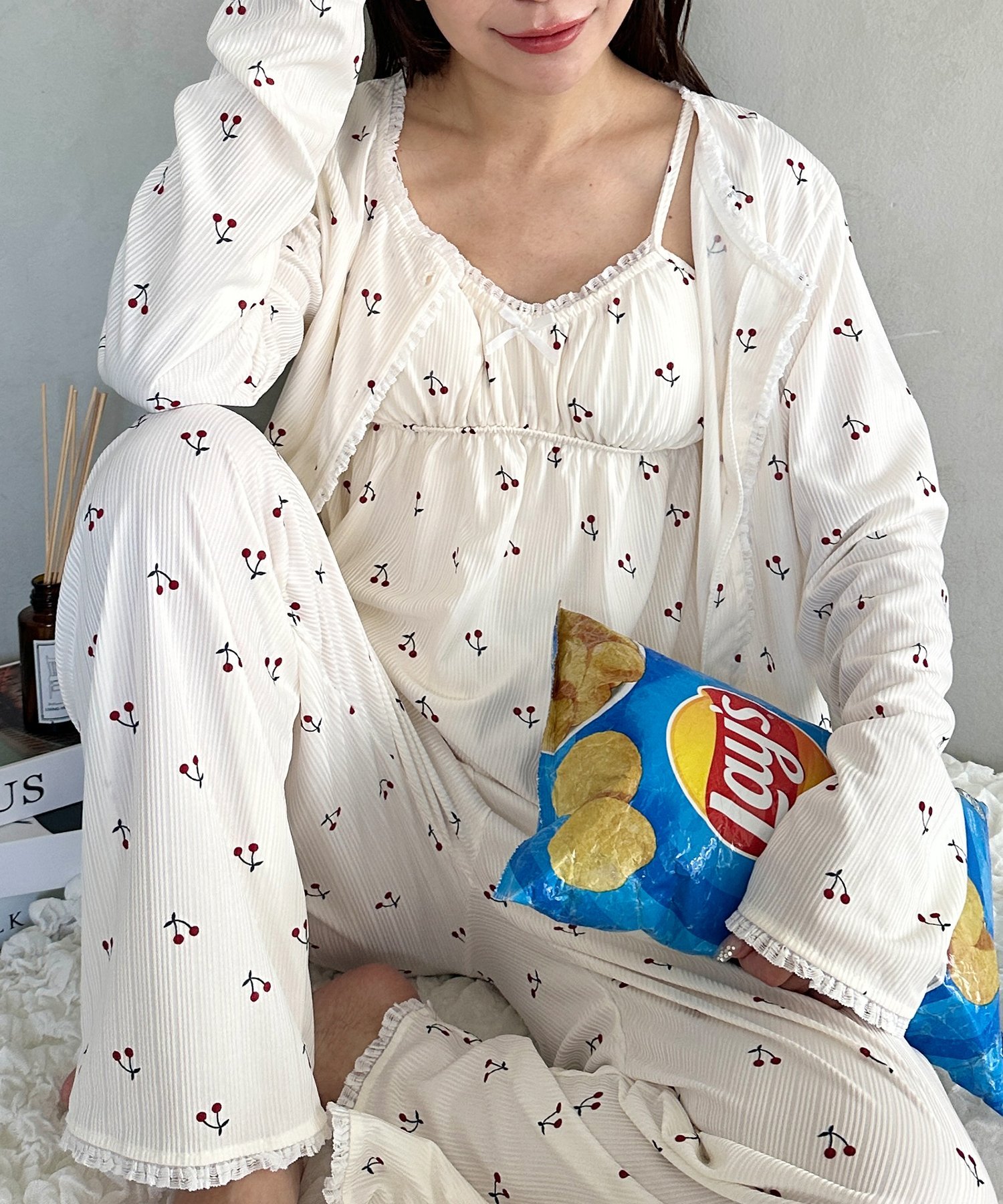 MYMOOD. 【3点SET】アソートルームウェア アウトフィッターラボ インナー・ルームウェア その他のインナー・ルームウェア ホワイト