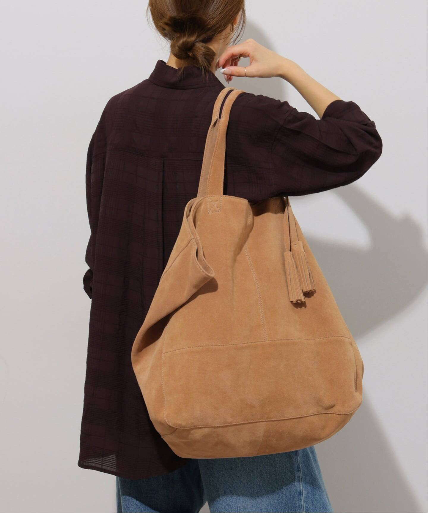 JOURNAL STANDARD relume 《予約》【THE BAGMATI/バグマティ】スエードトート ジャーナル スタンダード レリューム バッグ トートバッグ ベージュ【送料無料】