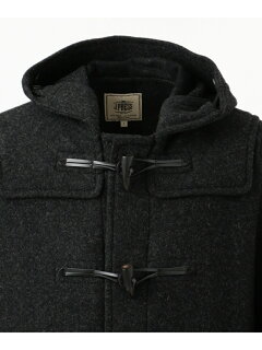 J. Press Back Block Check Melton Duffle Coat COOVKW0413: Grey J. Press Back Block Check Melton Duffle Coat COOVKW0413: Grey