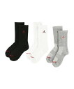 Jordan ソックス(21-23cm) JORDAN(ジョーダン) JHN JORDAN JUMPMAN CREW ルーキーユーエスエー 靴下 レッグウェア 靴下 グレー レッド