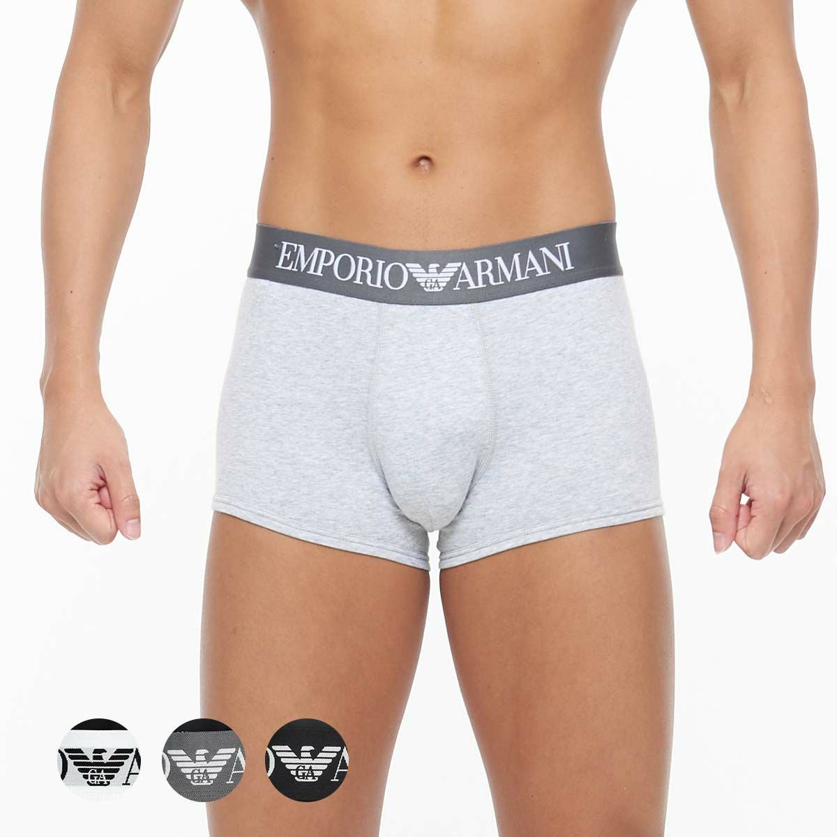 エンポリオアルマーニ ルームウェア メンズ EMPORIO ARMANI ICONIC LOGOBAND STRETCH COTTON TRUNK メンズ コットン ボクサーパンツ ナイガイ インナー・ルームウェア ボクサーパンツ・トランクス【送料無料】