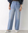 【SALE/50%OFF】LEPSIM ストレートデニムパンツ【新色&追加予約】 レプシィム パンツ ジーンズ・デニムパンツ ブラック ブルー