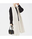 【SALE/20%OFF】qualite ダブルフェイスジレ カリテ ジャケット・アウター その他のジャケット・アウター ベージュ グレー【送料無料】(4)