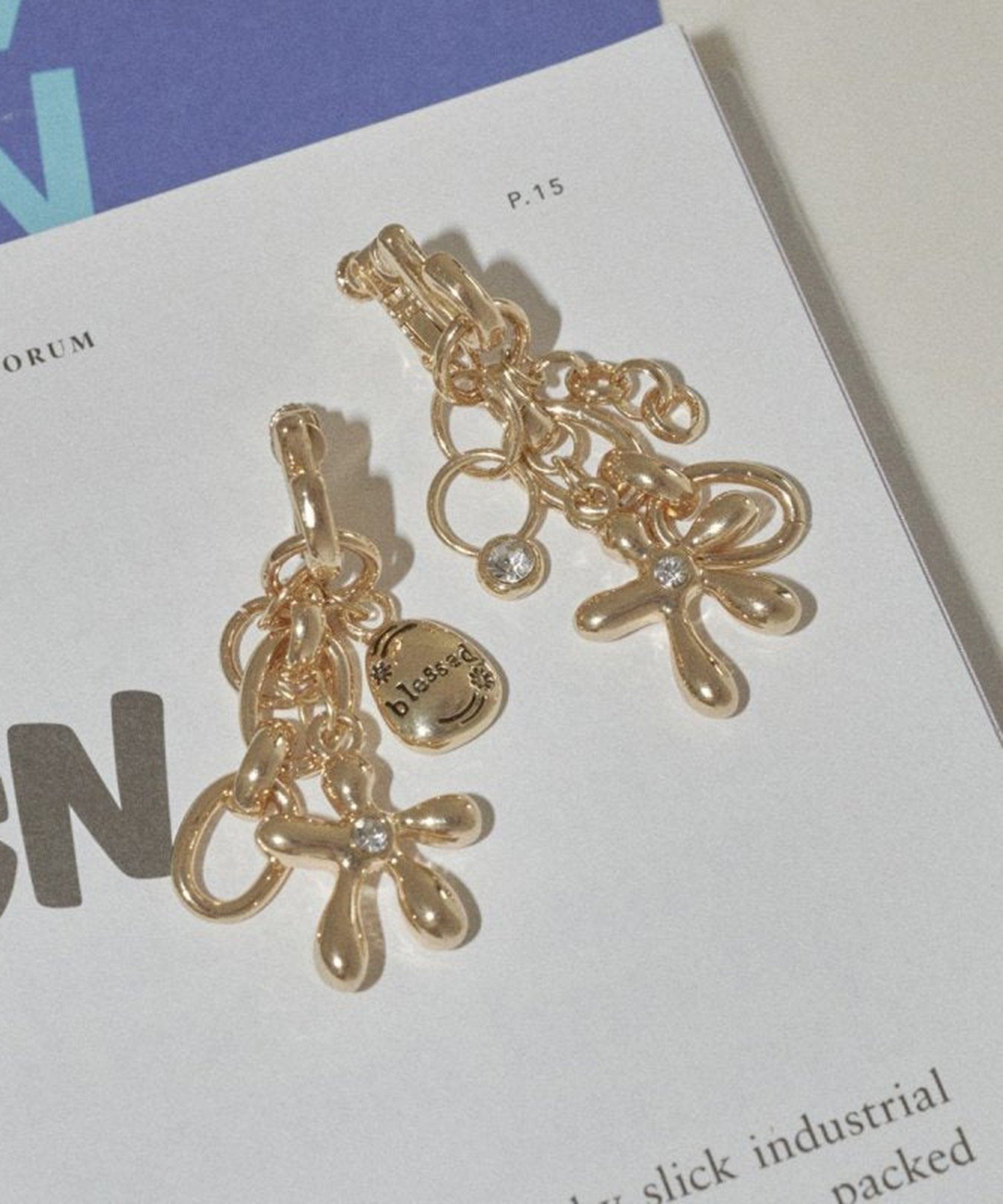 【SALE／11%OFF】GOLDY GOLDY/カラー グリント フラワー チャーム イヤリング 2250402 セットアップセブン アクセサリー・腕時計 イヤリング・イヤーカフ(4)