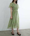 【SALE/30%OFF】EPOCA フィオーレシアーオーガンジー フレアドレス エポカ ワンピース・ドレス ワンピース グリーン【送料無料】