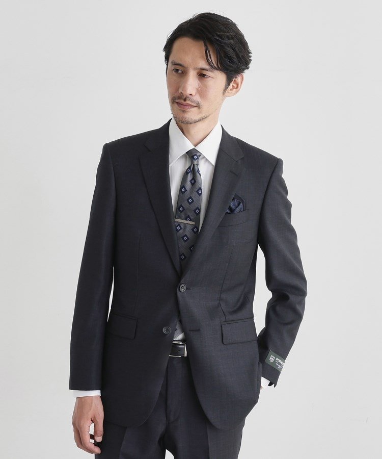 TAKEO KIKUCHI オルタネートストライプ スーツ タケオキクチ スーツ・フォーマル セットアップスーツ ネイビー グレー【送料無料】