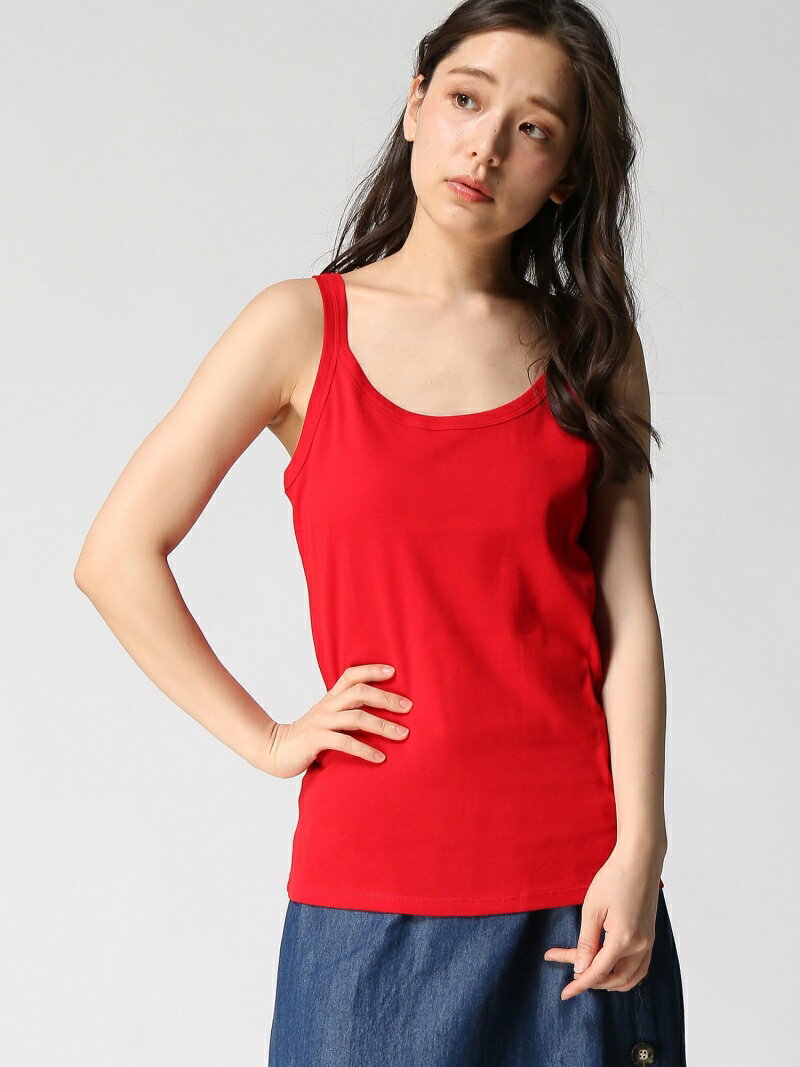 【SALE／70%OFF】BENETTON (UNITED COLORS OF BENETTON.) (W)ベーシックタンクトップ ベネトン(ユナイテッド カラーズ オブ ベネトン) トップス ノースリーブ・タンクトップ レッド ブラック ホワイト