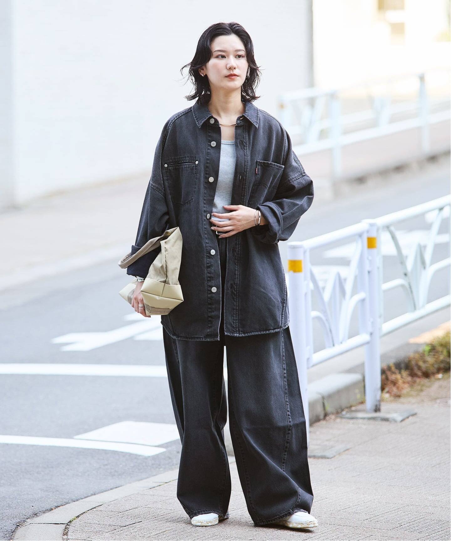 JOURNAL STANDARD 《追加 / 新色》別注【LEVI'S(R)】for JS SUPER BAGGY BARREL LONG ジャーナル スタンダード パンツ ジーンズ・デニムパンツ ブラック