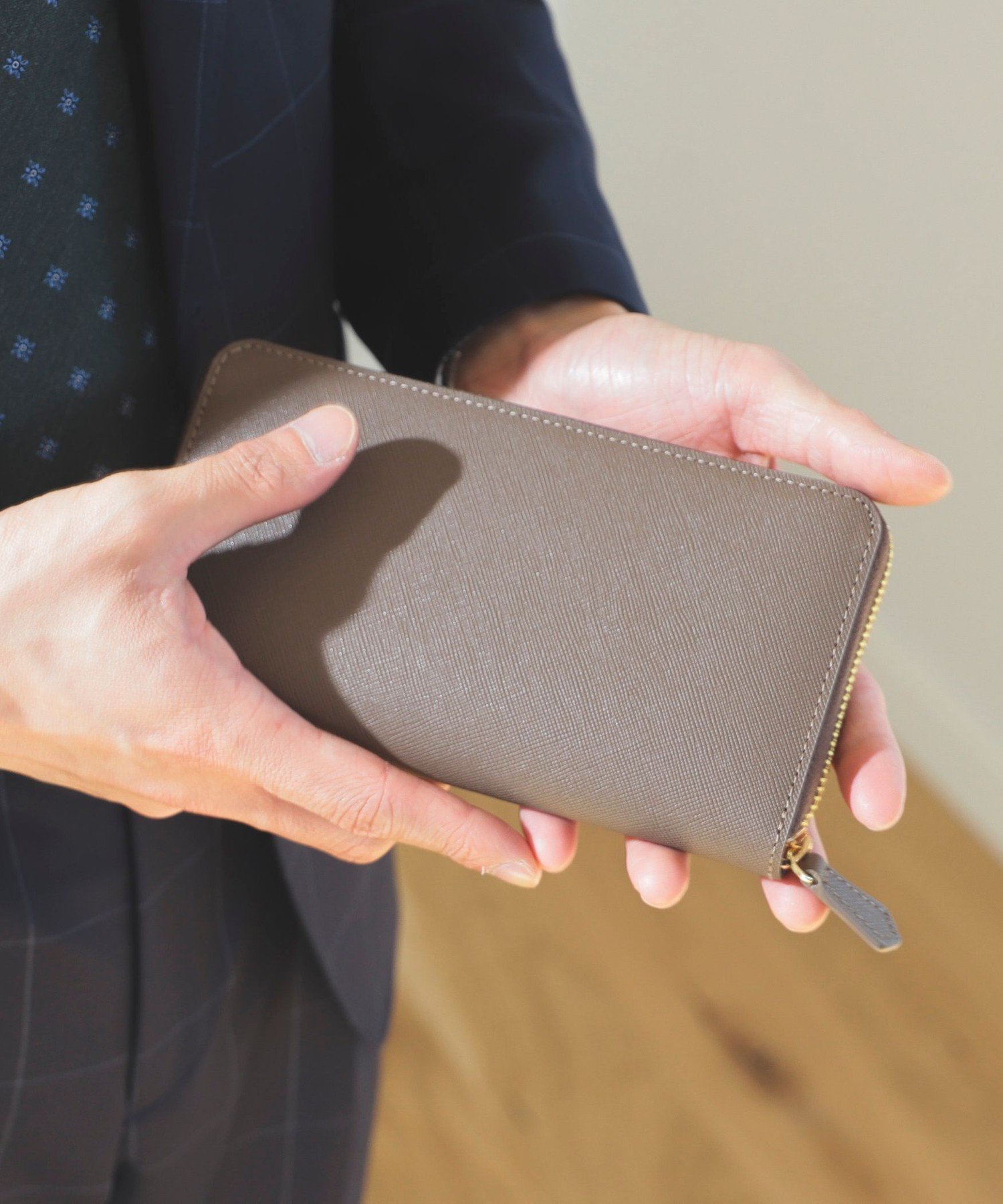 BEAMS HEART MEN サフィアーノレザー ロングウォレット ビームス ハート 財布・ポーチ・ケース 財布 ベージュ ブラック ブラウン ネイビー【送料無料】