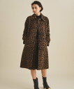 楽天Rakuten Fashion【SALE／30％OFF】GRACE CONTINENTAL シャギーレオパードコート グレースコンチネンタル ジャケット・アウター ステンカラーコート ブラウン【送料無料】