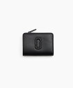 マーク ジェイコブス ミニ財布 レディース MARC JACOBS 【公式】THE LEATHER COVERED J MARC MINI COMPACT WALLET/ザ レザー カバード Jマーク ミニ コンパクト ウォレット 二つ折り財布 ミニ財布 マーク ジェイコブス 財布・ポーチ・ケース 財布 ブラック【送料無料】