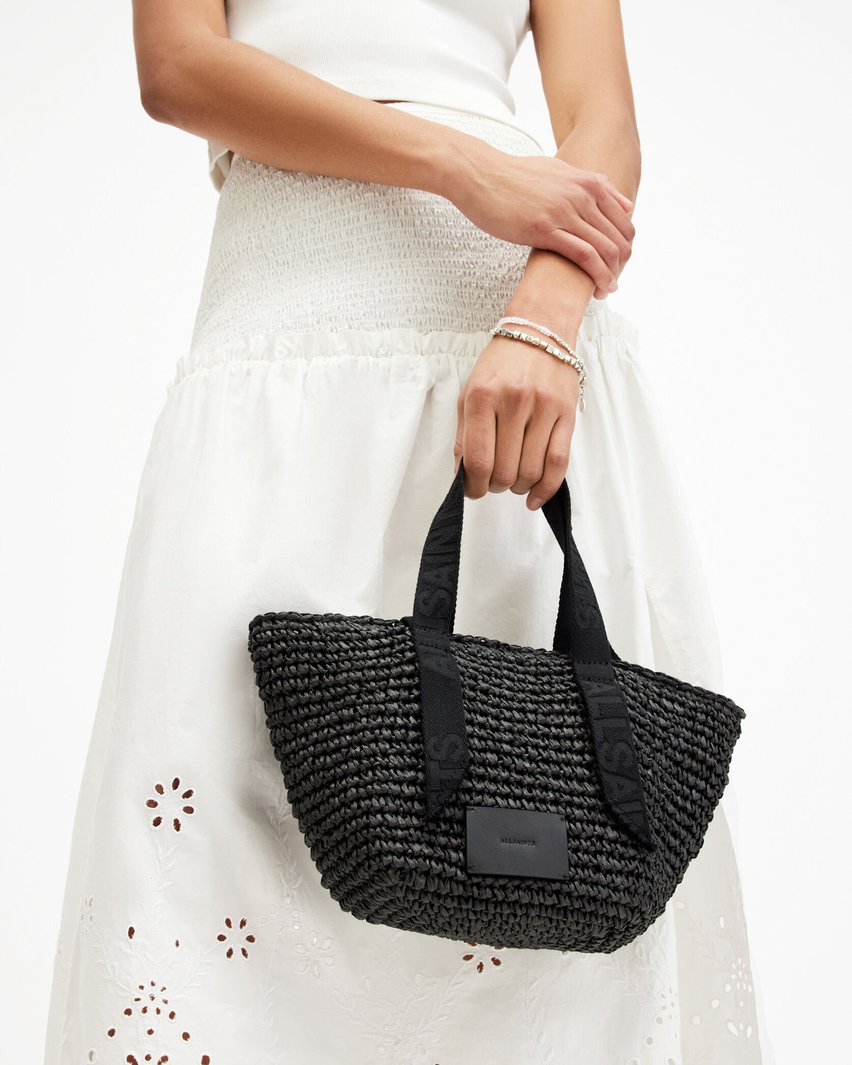 【SALE／40%OFF】ALLSAINTS (W)CELAYNE MINI TOTE オールセインツ バッグ トートバッグ ブラック【送料無料】